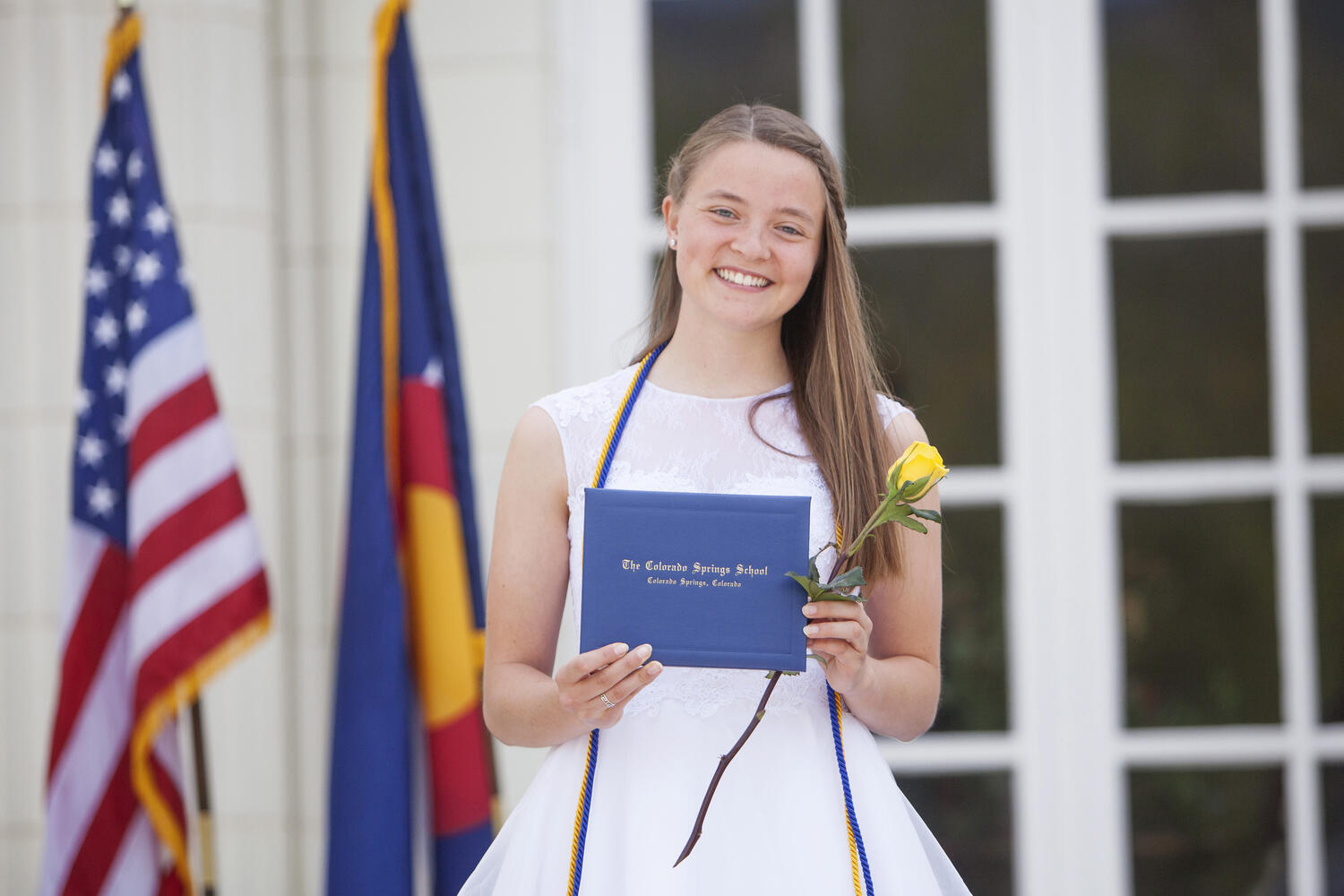 Autumn Crow the recipient of the school's highest honor, the Margaret White Camp