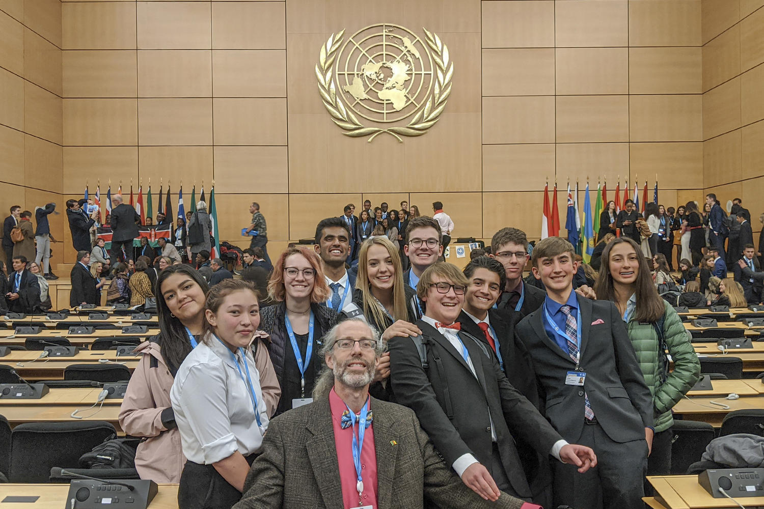 Model United Nations at an international conference in Geneva, Switzerland, last