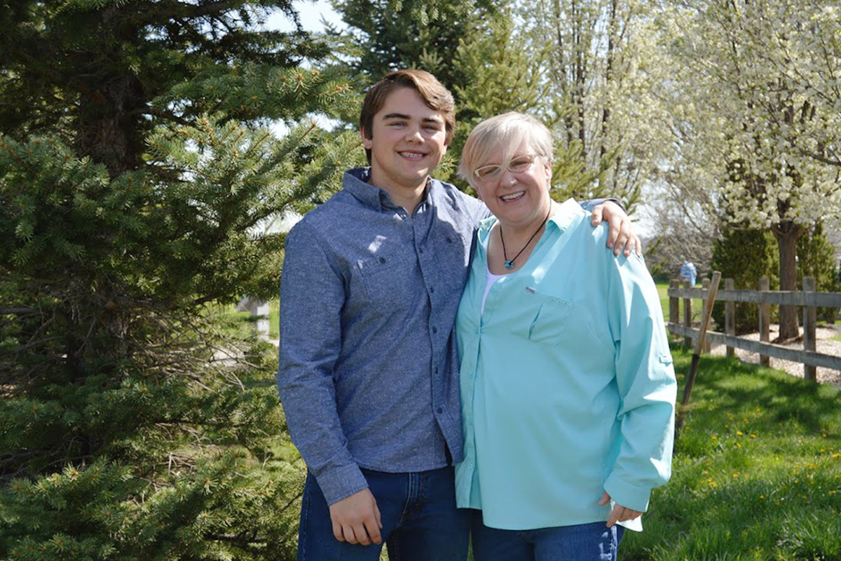 Jan R. '19 with his mother, Lorraine Leist '88. Both attended The Colorado Sprin