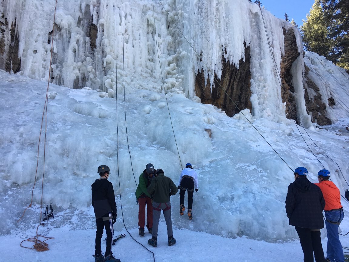 Ice Climbing at Lake George