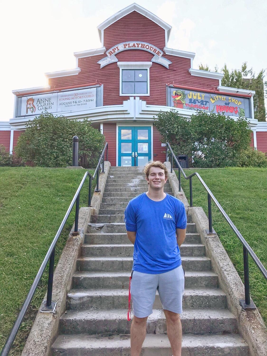 Luke Williams '19 at Rensselaer Polytechnic Institute.