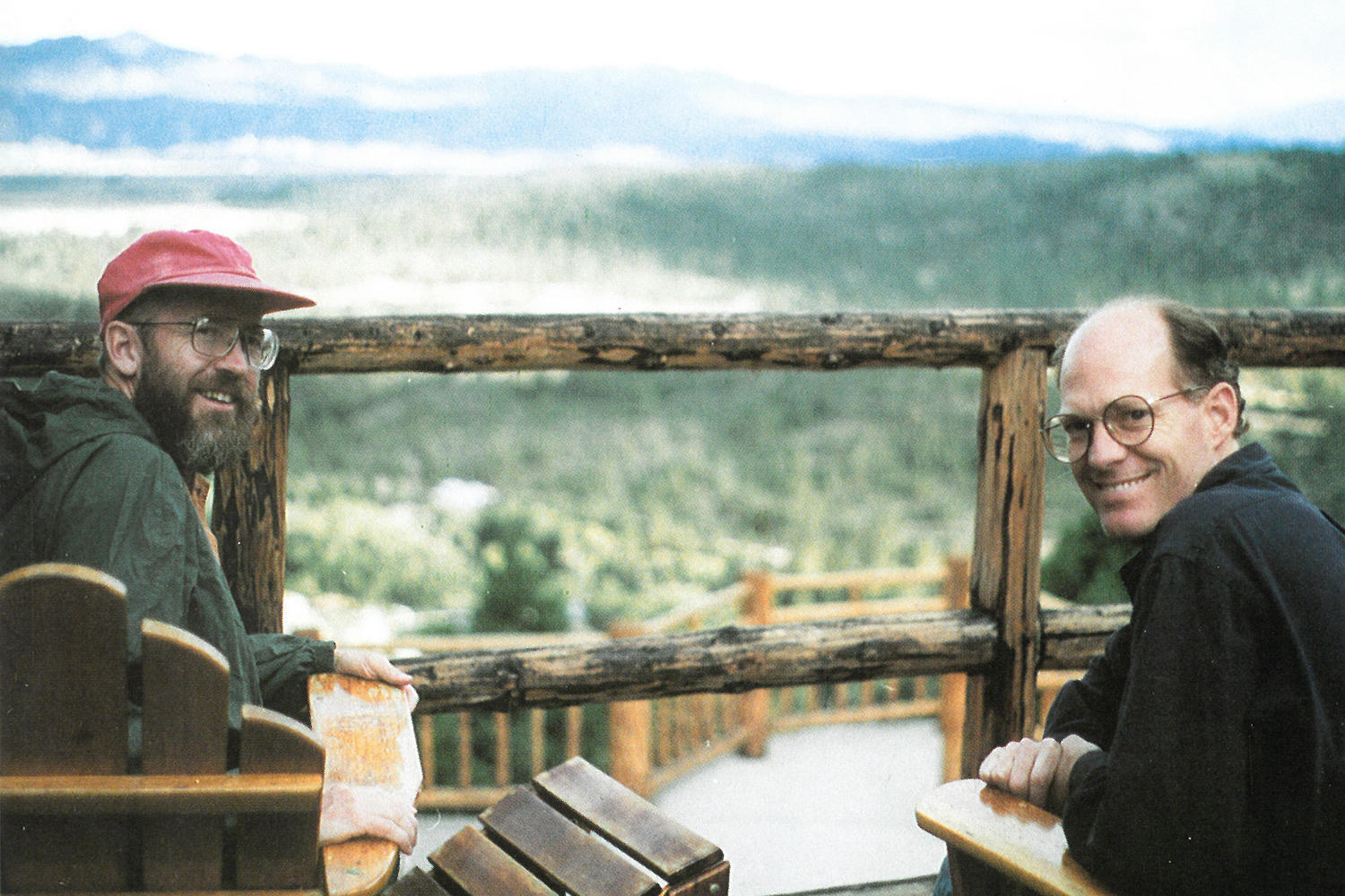 Sam Johnson, left, at Mountain Caravan.