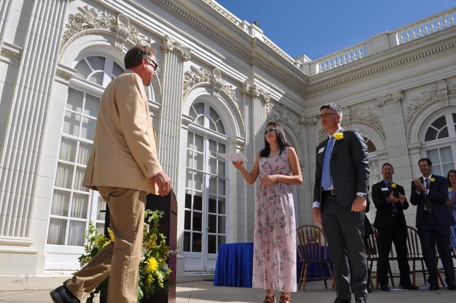 Mr. Tim Ferguson receives the Sarah H. Elizabeth Hoiles Outstanding Faculty Awar