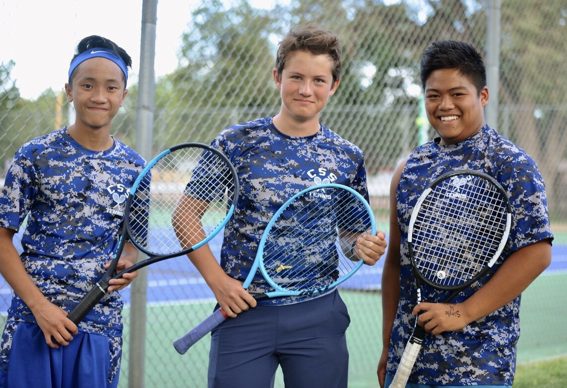 Tenth grader Philipp W., center, an international student from Germany, said CSS