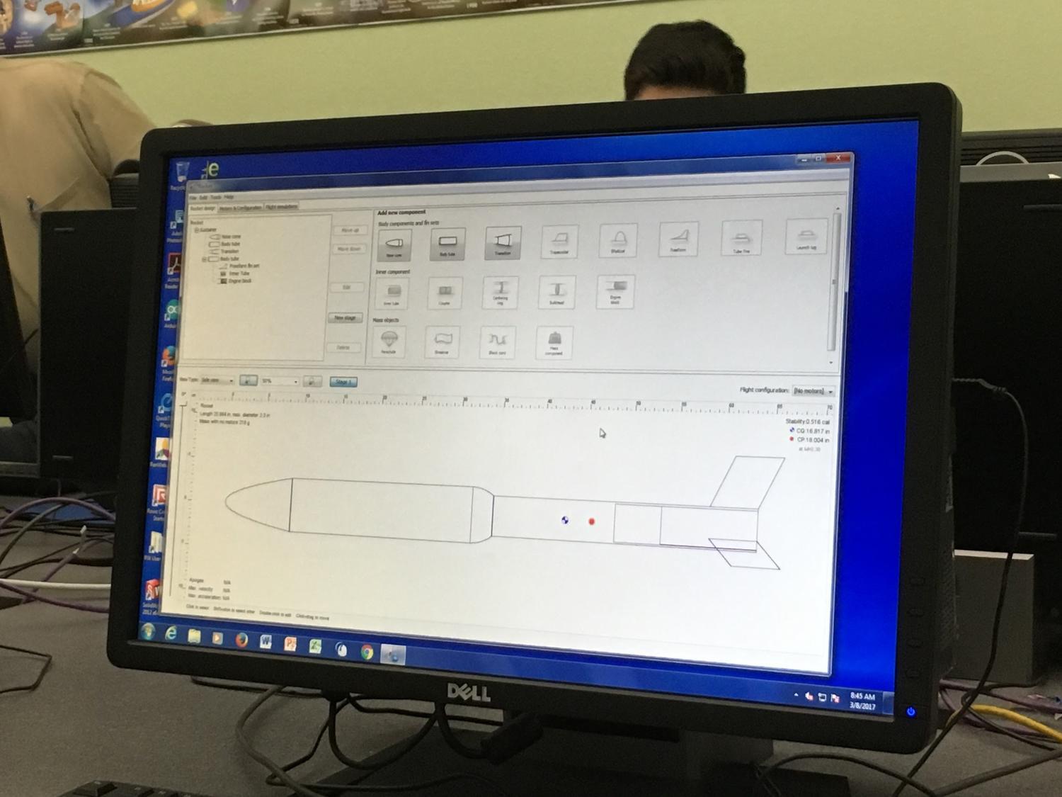 Working on the OpenRocket design simulator